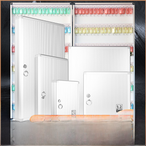 Aluminum Alloy Wall-Mounted Key Management Box Car Keys Storage Cabinet Property Lockable Key Cabinet with Tag
