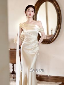 AISHINI | Đầm Cưới Mùa Hè Elegance Pháp Off-Shoulder Với Nơ