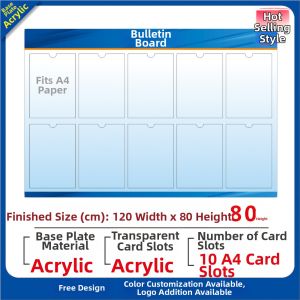 RUIKELAIXIANG | Magnetic Card Slot Bulletin Board