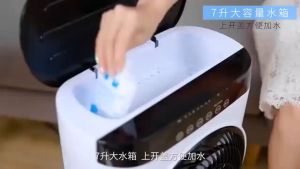 Portable Air Conditioner Fan with Remote Control Water Cooling Fan 7L Water Tank Mobile Air Conditioner Electricity Fan Portable Aircon