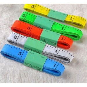 Thước Dây May Đồ Thước dây theo dõi vòng eo bụng Thước Dây Đo 3 Vòng 150cm Màu ngẫu nhiên