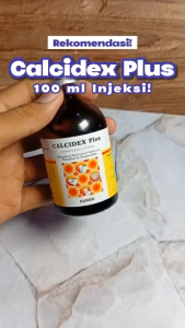 CALCIDEX PLUS 100ML SANBE - Obat Sapi Kambing Lumpuh Ampuh Atasi Defisiensi Kalsium Magnesium Hewan