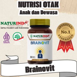 BRAINOVIT Vitamin Otak Anak Kecerdasan Daya Ingat Omega 3 6 9 Naturindo