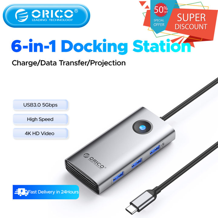 ORICO USB 3.0 Hub Splitter Usb Port Extension Type C Dock Station PD ...