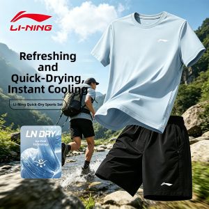 Li-Ning | Ice Silk Quick Drying Breathable Sportswear Short Sleeve T