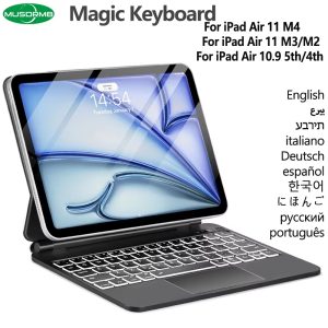 Magic Keyboard for iPad Air 11 M4 2026/ M3 2025/M2 2024 Case Keyboard for iPad Air 4th 5th Generation 10.9 Folio Smart Cover