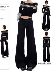 MZVZ | Retro American Flared Denim Jeans