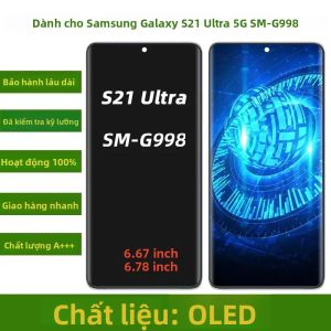Màn Hình LCD OLED Samsung Galaxy S21 Ultra SM-G998F/DS G998B G998U Có Khung Cảm Ứng Thay Thế Màn Hình Điện Dung 667 Inch