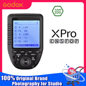 Godox Xpro Trigger Xpro-C Xpro-N Xpro-S Xpro-F Xpro-O Xpro-P TTL Wireless Transmitter for Canon Nikon Sony Fuji Olympus Pentax 1/8000s HSS TTL-Convert-Manual Function Large Screen