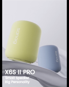 🎁FREE SHIPPING🎁 SANAG  X6S II - SplashProof IPX4 HandsFree Mini Speaker - Wireless Bluetooth with Built In Mic