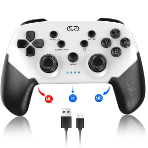 other | Saitake Wireless Controller for Switch/Lite/OLED Support KeylinkerSwitch Turbo Controller for PC/IOS/Android/Multi-platform