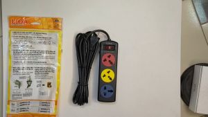 Ổ cắm điện LiOA 3 lỗ 5m 3DND5.2.10 đa năng kéo dài chính hãng