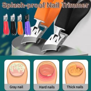 【อุปกรณ์จำเป็นสำหรับการรักษาเล็บขบ】กรรไกรตัดเล็บแบบเอียงป้องกันการกระเด็น เครื่องตัดเล็บในครัวเรือนต้องมีช่องเปิดขนาดใหญ่และคีมตัดเล็บป้องกันการกระเด็น กรรไกรตัดเล็บแบบปากแบนและปากเอียง