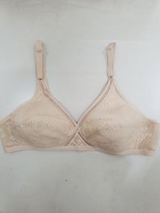 AVON LAUREN NONWIRE NUDE AND BLACK BRA