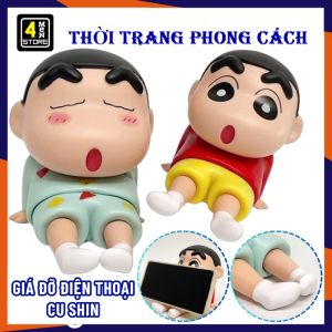 Giá Đỡ Điện Thoại Hoạt Hình Shin Chan Cậu Bé Bút Chì Dễ Thương - Kệ Điện Thoại Máy Tính Bảng Dùng Xem Phim Livestream Học Online Tiện Lợi Để Bàn