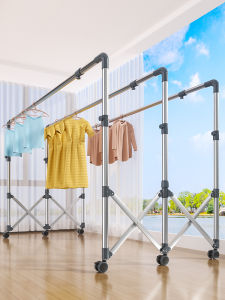 SHUHONG | Portable Folding Clothes Drying Rack Dual Rods