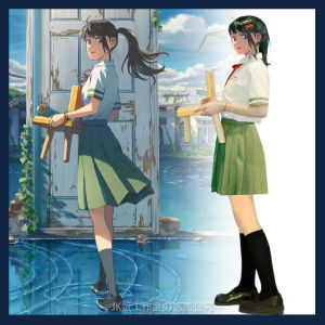 ชุดนักเรียนอนิเมะสั้นสไตล์ญี่ปุ่น Pure Desire คอตตอน ทรงเอ สไตล์นักเรียน ชุดนักเรียนสั้นฤดูร้อน ชุดนักเรียนสีพื้น