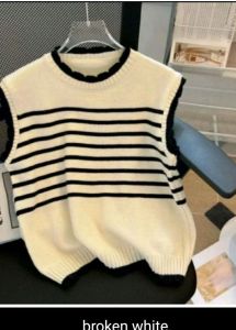 vest rompi atasan wanita switer blus strif korea modis