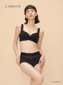 Adjustable Lace Bra Full Coverage Four Row Buttons Womens Underwear Comfortable Seamless Gathered Large Size Initial Design