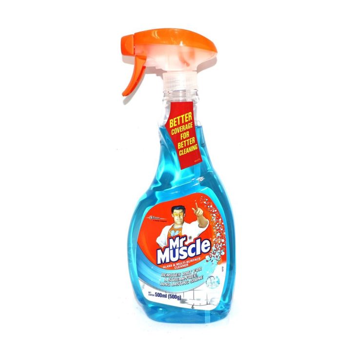 MR MUSCLE GLASS & MULTI SURFACE CLEANER 500ML Lazada