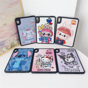 For Xiaomi Mi Pad 5 6 7 Pro Redmi Pad SE 8.7 11.0 inch 2023 2024 Tablet Cute Cartoon LABUBU Pattern Stand Soft TPU Case Kids Protective Back Cover