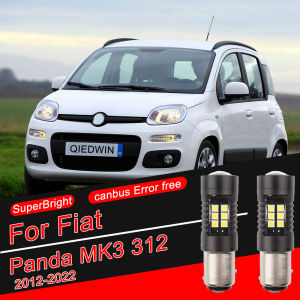 2x Canbus LED DRL Daytime Running Light Bulbs For Fiat Panda MK3 312 2012-2022 P21/5W BAY15D 1157 Auto Parking Daylights