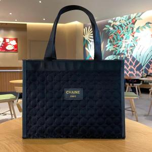 Fashionable Solid Color round Handbag Horizontal Makeup Bag Soft Fabric Portable Commuting Handheld Mommy Storage Bag