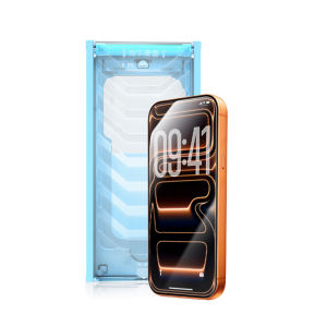 Bainer 3D Heat Bend Etched Film iPhone 17 pro Max Corning AR Anti-Reflective Tempered Glass Suitable for Apple 16 pro Full Screen Coverage Anti-Fingerprint