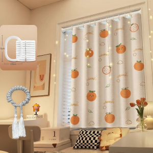 WEILAISHI | Bathroom Privacy Curtain Waterproof Anti-Peep Lightproof Installation Free Hole Punching