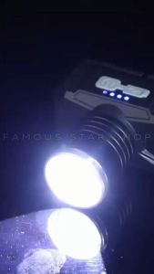 Senter Kepala Tahan 30 Jam Lensa Zoom 50 Watt MITSUYAMA MS-242P Baterai Cas Isi Ulang 5000mAh - HeadLamp LED Waterproof Super Terang Cahaya Putih Tahan Air | FMS