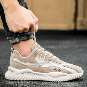 Men Korean Trending Breathable Lace Up Rubber Shoes Running Sneakers Comfortable Flat Casual Sports Sneakers For Men On Sale