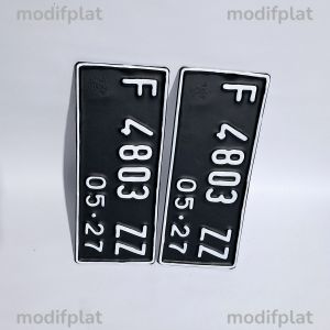 Plat Motor Standar Logo Korlantas