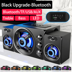 New 3D Stereo Colorful LED Heavy Light Speaker AUX USB Wireless Bluetooth Sound Box Theater Bass Surround Sound Bar TV Subwoofer