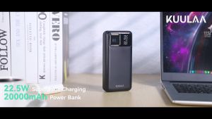 KUULAA 22.5W PowerBank 20000mAh Fast Charging Power Banks Portable Charger Mobile Phone External Battery Charger for iphone 16 pro/ iphone 16 /iphone 15 /iphone 15 promax