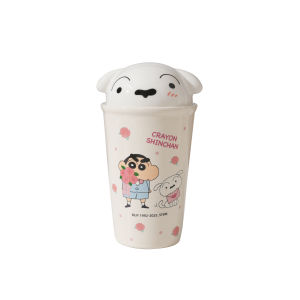 CRAYON SHINCHAN | Cute Cartoon Crayon Shinchan Ceramics 450Ml Gift Box Cup with Lid LBXXGZZXB-ZMW Home Drinkware Tableware Childen Festival Gift