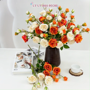 Lọ Hoa Bình Cắm Hoa Gốm Sứ Bát Tràng Men Nâu Mộc Phong Cách Vintage Sang Trọng