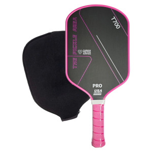 T700 Pickleball Paddle Carbon Fiber Surface USAPA Approved Carbon Fibre Cold Pressed Racket Pink Red Black