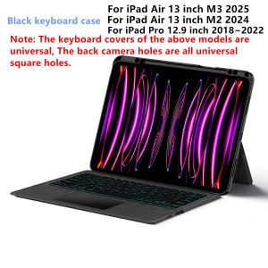 AJIUYU | Magic Keyboard for iPad Air 13 inch M3 2025 M2 Case for iPad Pro 12.9 3rd 4th 5th 6th Gen Smart Cover Wireless TouchPad Backlit