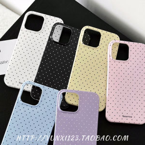 YUNXI Sweet Polka Dot Pure Color iPhone 17 pro Max 16 15 14 13 Promax Full Cover Anti-Fall Soft Shell Girl Friend Protection Case