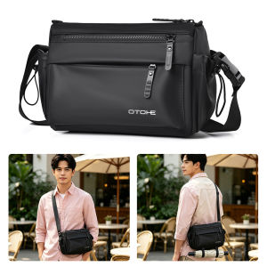 MENSPE Men Fashion Shoulder Bags Sling Bag Cross Body Bags Messenger Bag Waterproof Cross Body Bag Large Capacity Sling Bags Simple Student Teenager Bag