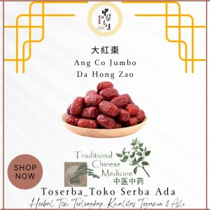 100gr Herbal Da Hong Zao 大紅棗 Ang Co Jumbo AngCo Chinese Jujube / Jujube / Chinese Date / Red Date / Jujube Fruit / Jujubae Fructus