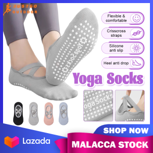 Yoga Socks 1 Pair Women Pilates Non-Slip Socks Breathable Bottom Socks Fitness Workout Exercise Dance Cotton Socks 瑜伽袜