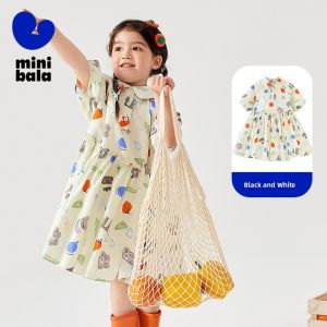 MINI BALA | Soft & Breathable Cotton Mini Dress for Girls