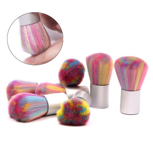 1/3/5pcs Rainbow Nail Dust Brush Mini Soft Bristle Cleaning Tool Gentle Removal for UV Powder Acrylic Professional Salon Tools