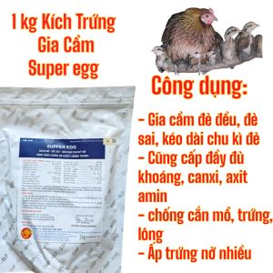 [1kg  Kích Trứng gia cầm - super egg]  Đẻ đều đẻ sai khoẻ phôi nở nhiều hàng chính hãng