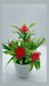 Artificial Fake Lotus Flower Potted Plant Bonsai Wedding Party Garden Home Decor Simulation Bonsai Flowers Tree Pot Fake Potted Plant