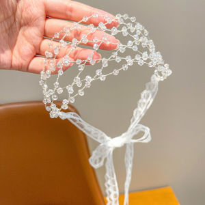 Princess Style Childrens Hairband Crystal Pearl Braided Girls Headband No Damage to Hair Pigtails Girls Hair Accessories