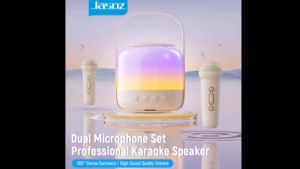 ODBORE JM02 Wireless Karaoke Speaker With Dual MIC HiFi 360° Stereo Sound Outdoor Bluetooth Speaker With RGB Light