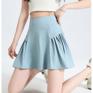 Quần Short Tập Yoga Mỏng Lưng Cao Thời Trang Xuân Hè Chống Ánh Sáng Cho Nữ Quần Áo Ba Mảnh Giả Five-ten Dance Yoga