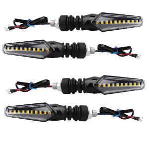 KEVANLY | 1/2pair Universal Motorcycle Turn Signal Lights Blue Amber Front Rear Indicator Lamps 12V for Italika KTM Kawasaki Yamaha Suzuki